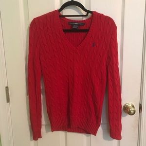 Red Ralph Lauren sweater
